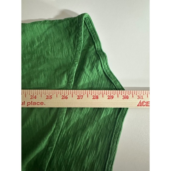 Wilt NWT Slub Asymmetric Tunic XL Cotton Green Long Sleeve USA Lagenlook Artsy - Picture 10 of 15